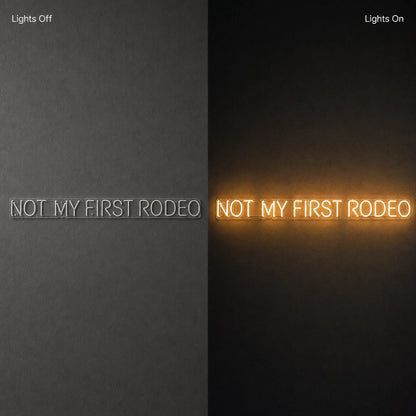 Not My First Rodeo LED Neon Sign Man Cave Neon Sign - Shineneon