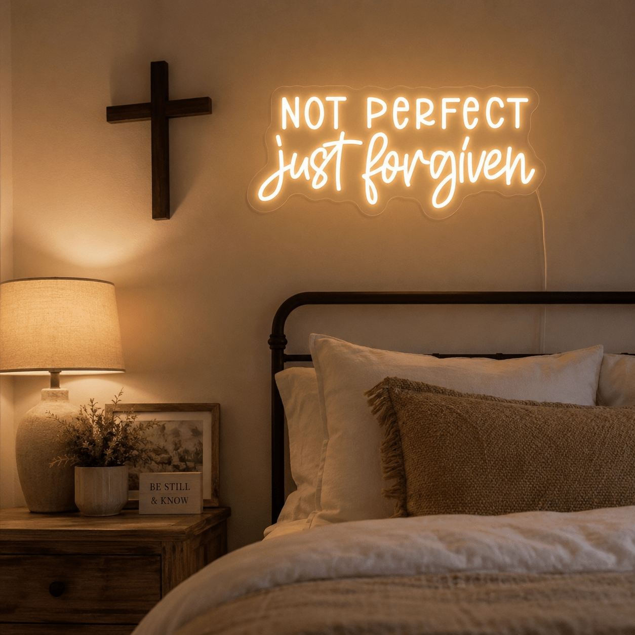 Not Perfect Just Forgotten Wall Decor LED Neon Sign - Shineneon