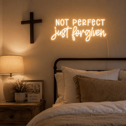 Not Perfect Just Forgotten Wall Decor LED Neon Sign - Shineneon
