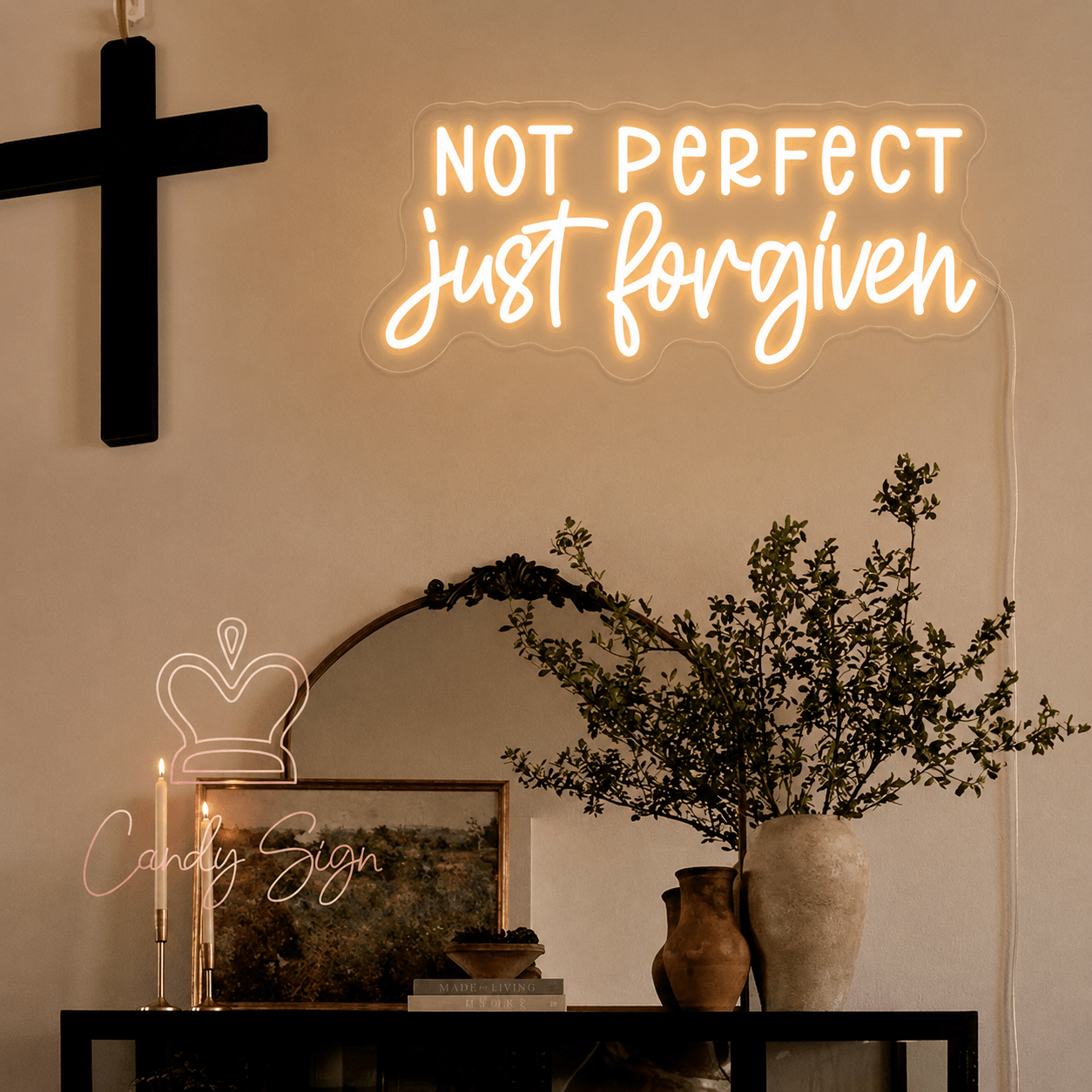 Not Perfect Just Forgotten Wall Decor LED Neon Sign - Shineneon
