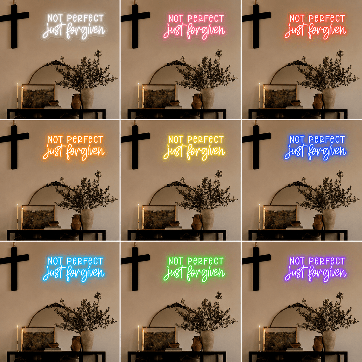 Not Perfect Just Forgotten Wall Decor LED Neon Sign - Shineneon