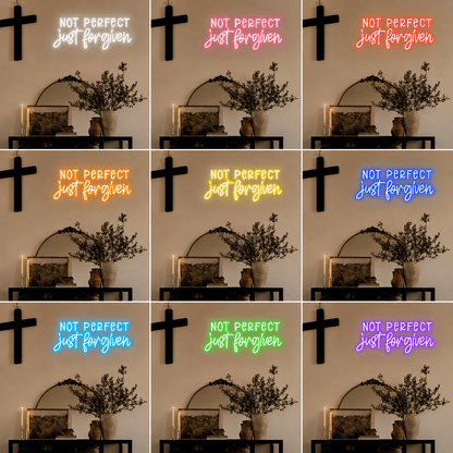 Not Perfect Just Forgotten Wall Decor LED Neon Sign - Shineneon