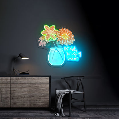 Not Today Satan Artwork Neon Signs For A Bar