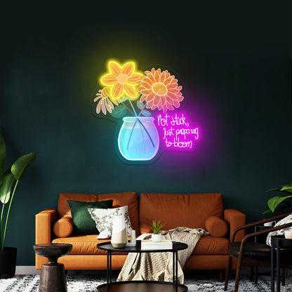 Not Today Satan Artwork Neon Signs For A Bar - Shineneon