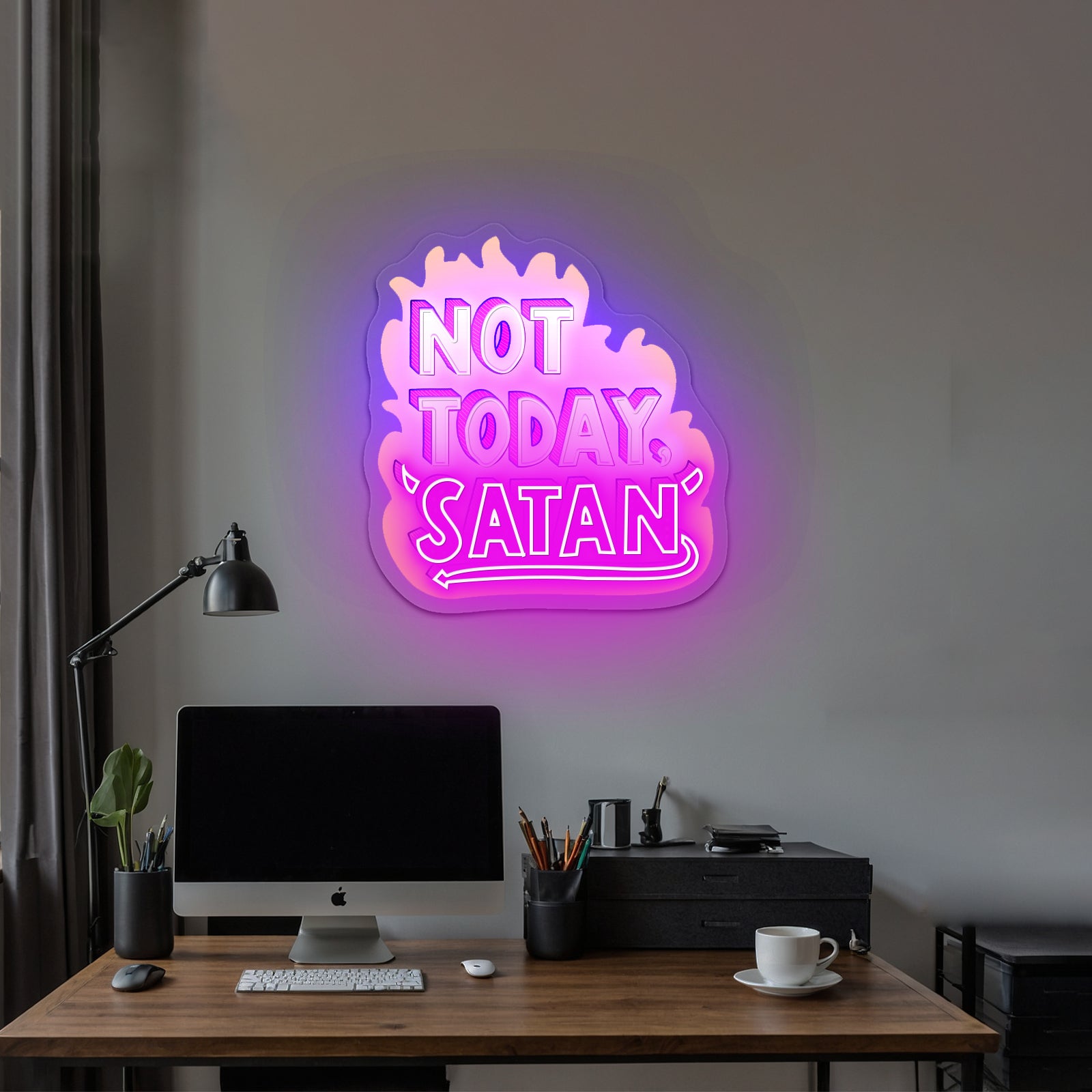 Ocean Sunset Artwork Animal Neon Signs