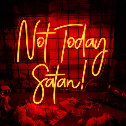Not Today Satan Led Neon Sign | Shineneon