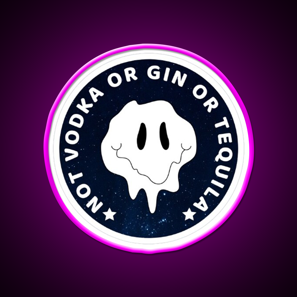 Not Vodka Gin Or Tequila Beer Bar Decor Led Neon Sign Rgb Color - Neon sign mounted on wall in room