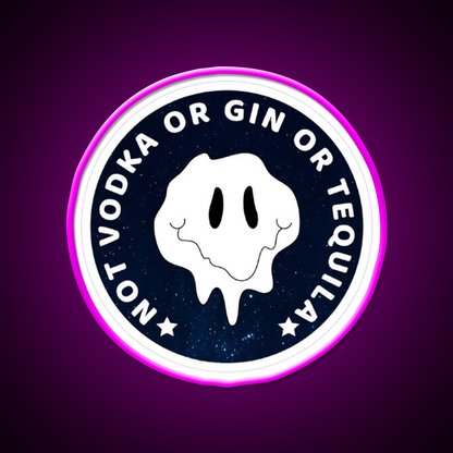 Not Vodka Gin Or Tequila Beer Bar Decor Led Neon Sign Rgb Color - Neon sign mounted on wall in room