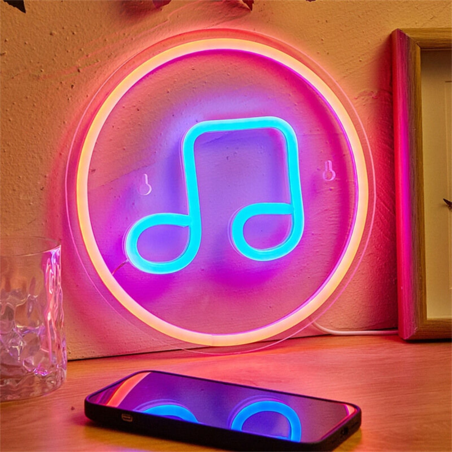 Note Led Neon Sign Home Decor Bars And Music Events | Shineneon