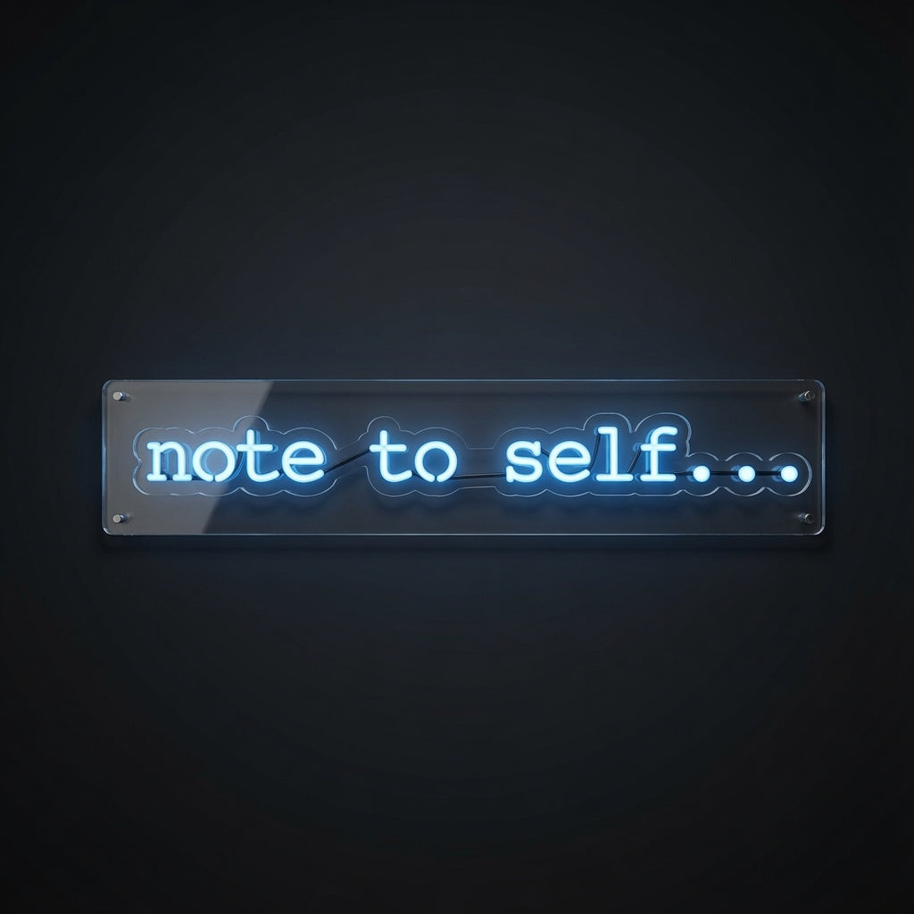 Note To Self LED Neon Sign - 01 Original Product Image