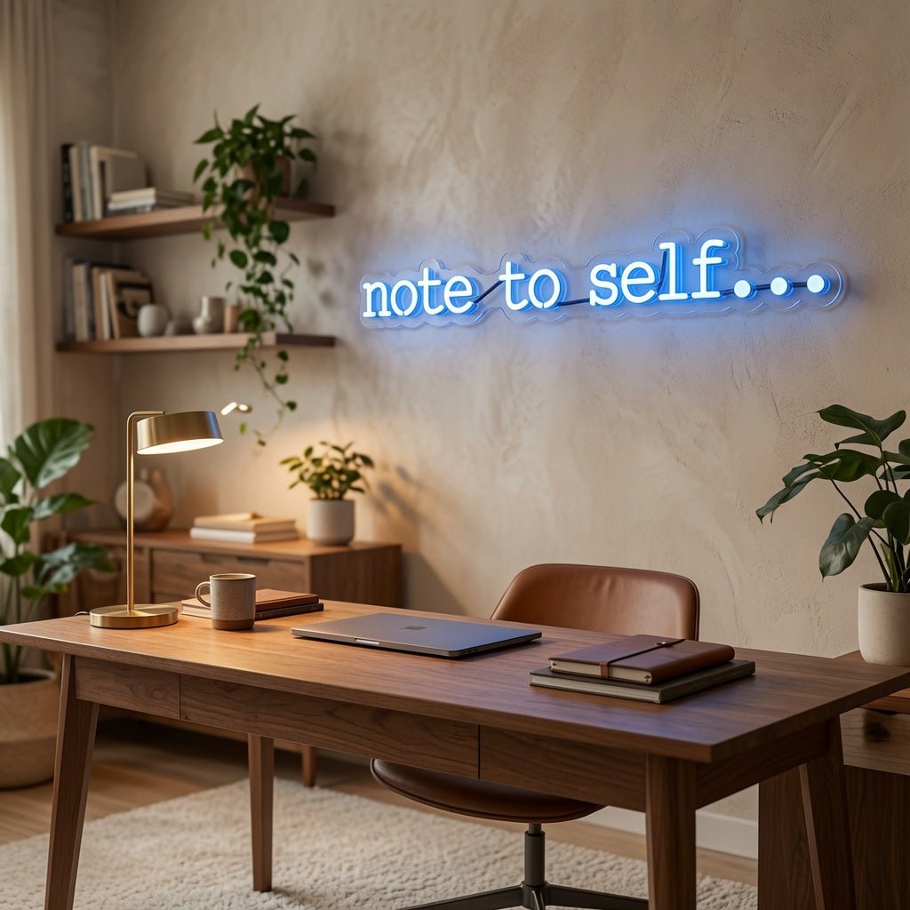 Note To Self LED Neon Sign Wall Neon Sign - Shineneon
