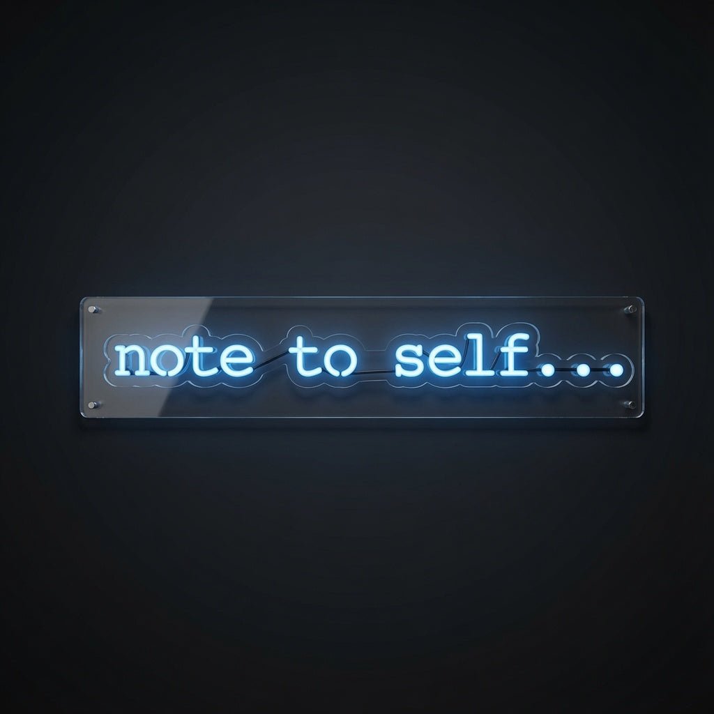 Note To Self LED Neon Sign Wall Neon Sign - Shineneon