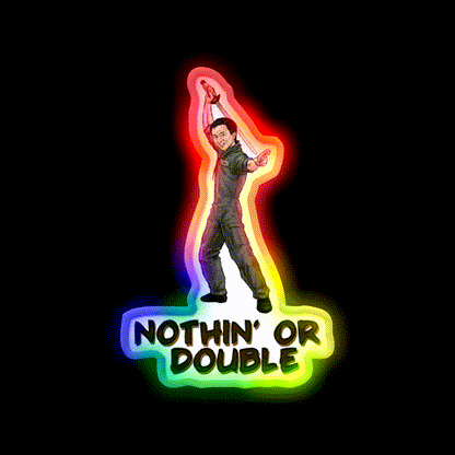 Nothin Or Double Asian Cultural Led Neon Sign Rgb Color - LED neon sign close-up detail