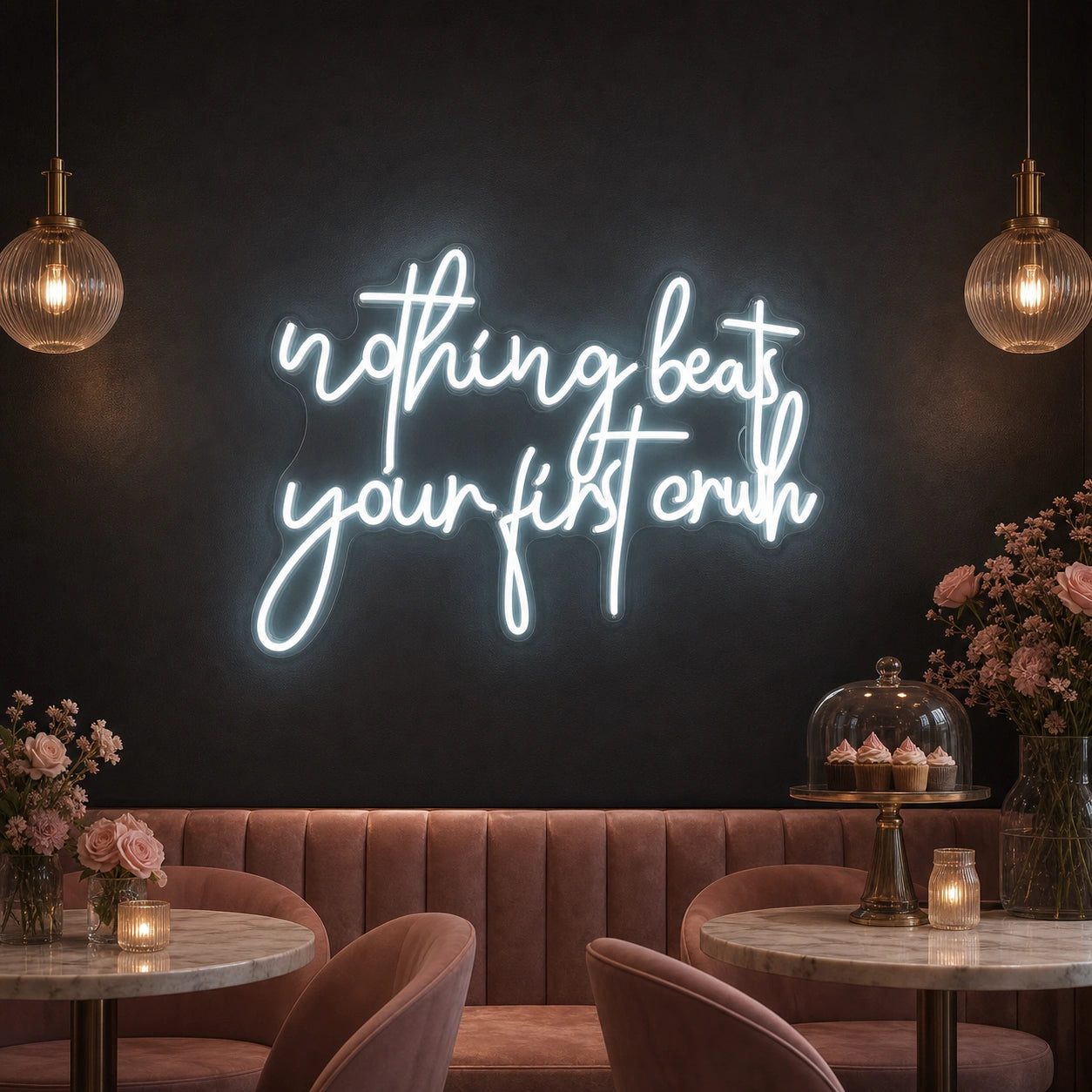 Nothing Beats Your Life Today LED Neon Sign Garage Man Cave Neon Sign high-converting product image