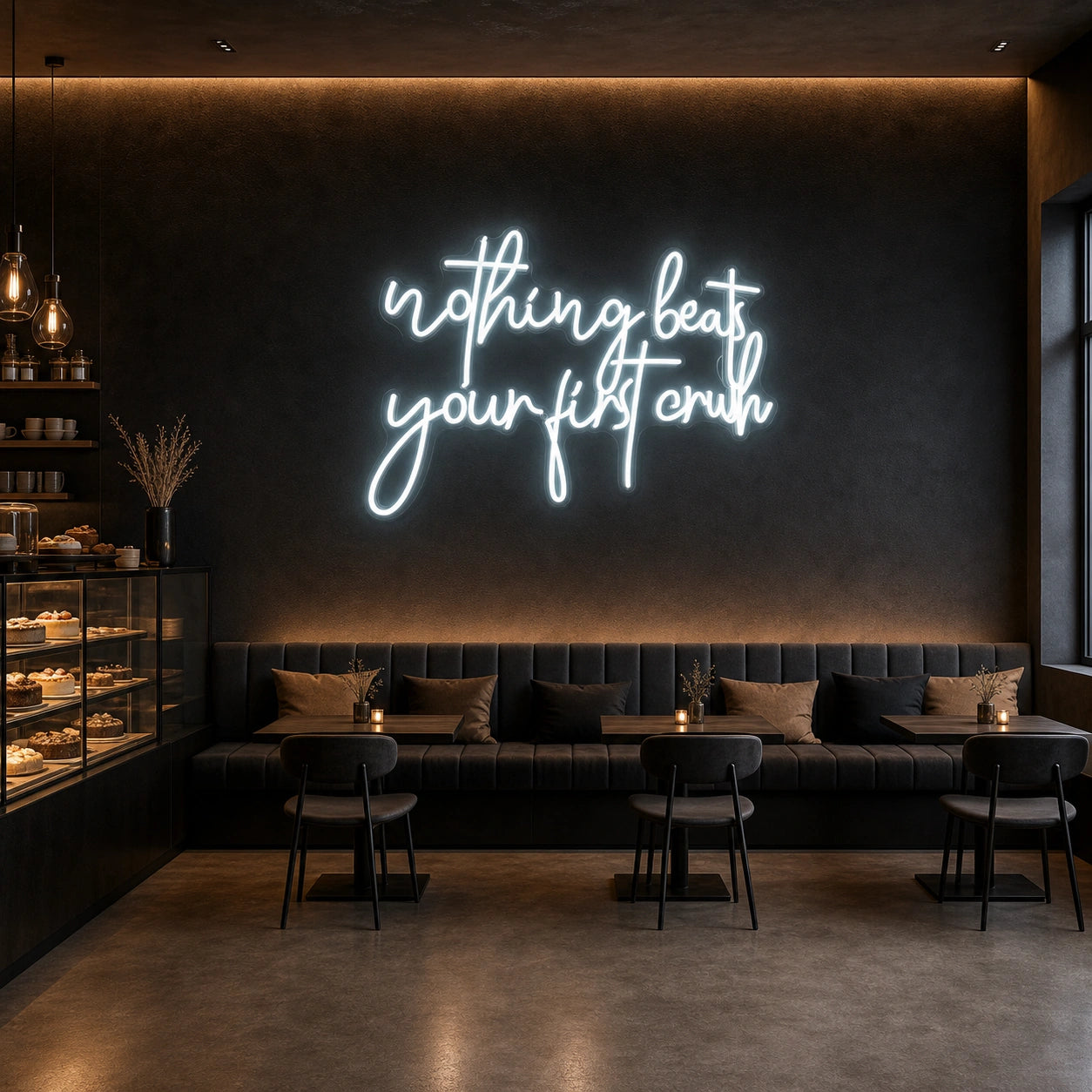 Nothing Beats Your Life Today LED Neon Sign Garage Man Cave Neon Sign size image