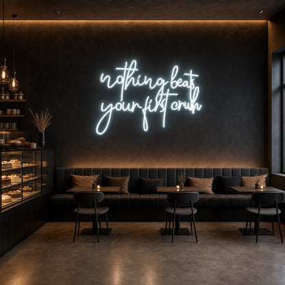 Nothing Beats Your Life Today LED Neon Sign Garage Man Cave Neon Sign size image