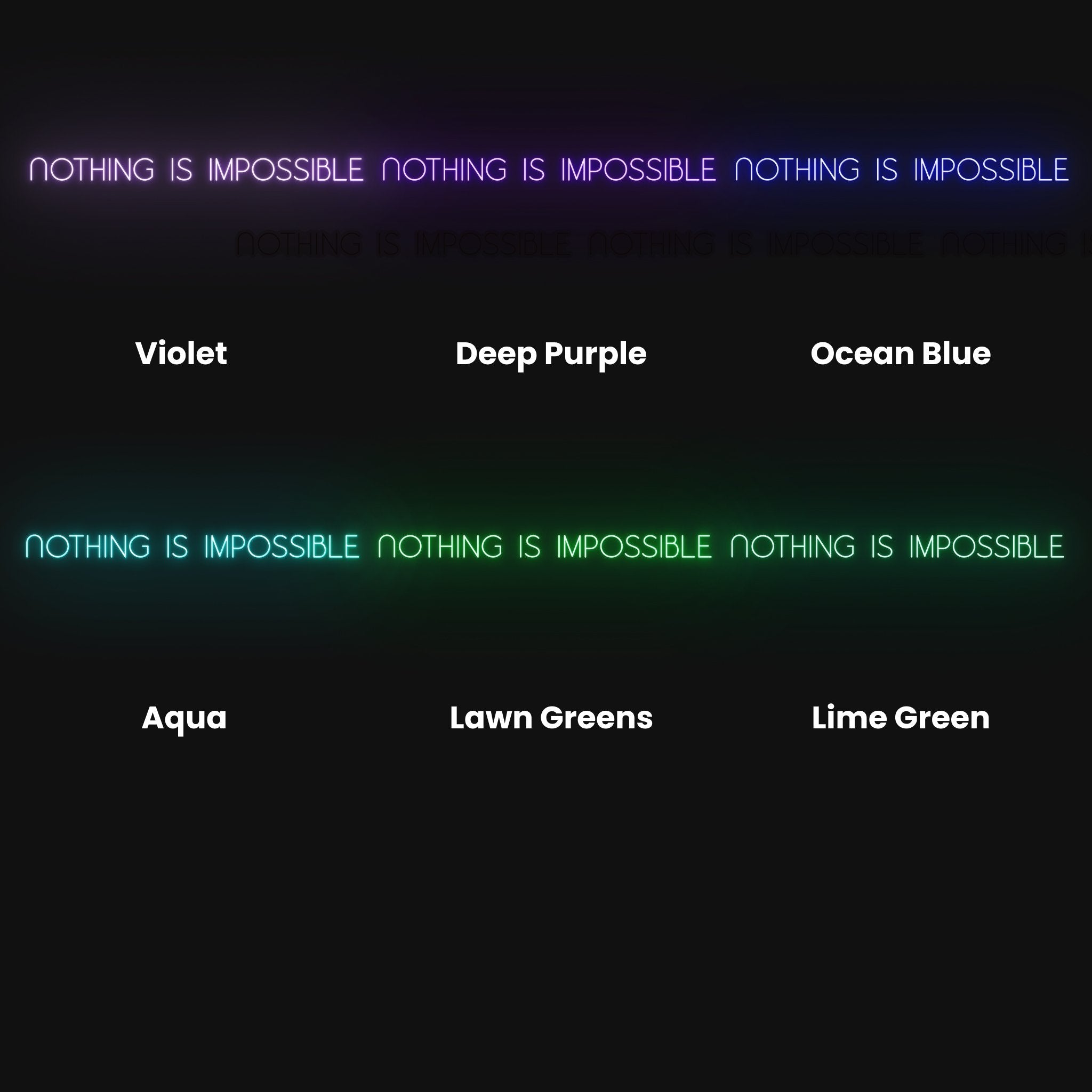 Nothing Is Impossible Led Neon Sign | Shineneon