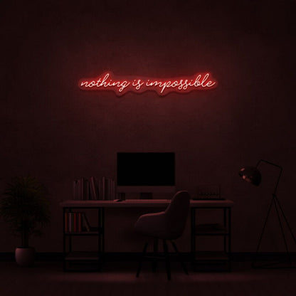 Nothing Is Impossible Led Neon Sign Inspire Ambition | Shineneon
