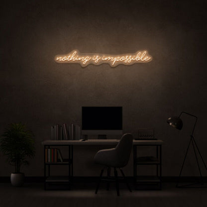 Nothing Is Impossible Led Neon Sign Inspire Ambition | Shineneon