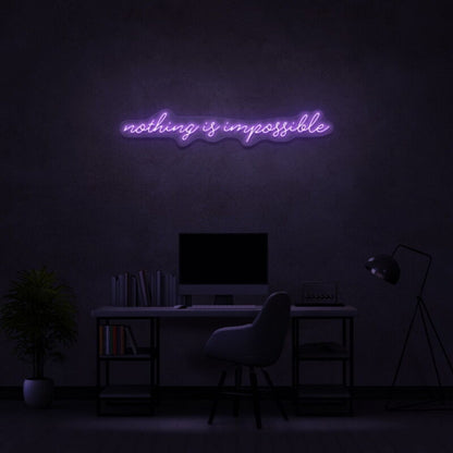 Nothing Is Impossible Led Neon Sign Inspire Ambition | Shineneon