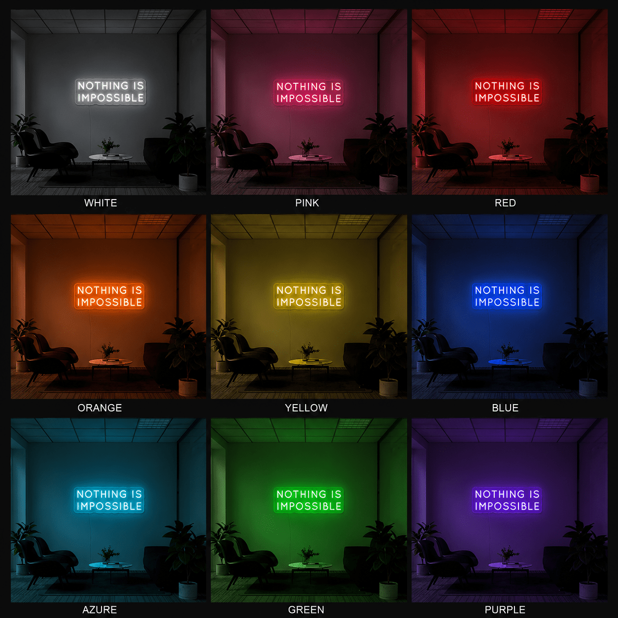 Nothing Is Impossible Wall Decor LED Neon Sign - Shineneon