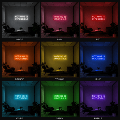 Nothing Is Impossible Wall Decor LED Neon Sign - Shineneon
