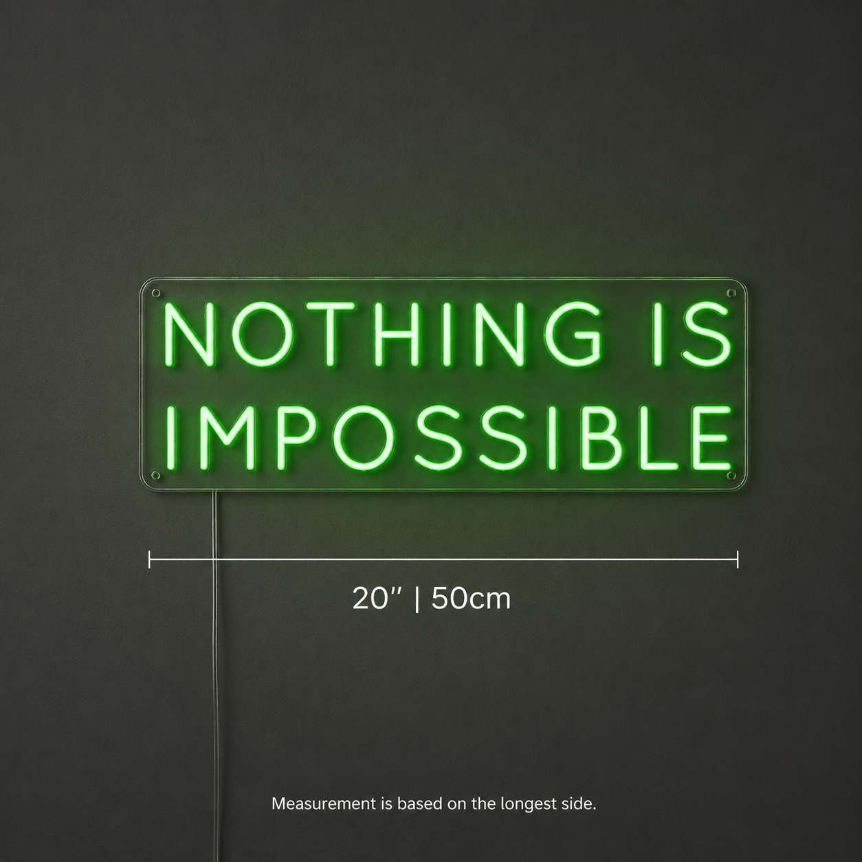 Nothing Is Impossible Wall Decor LED Neon Sign - Shineneon