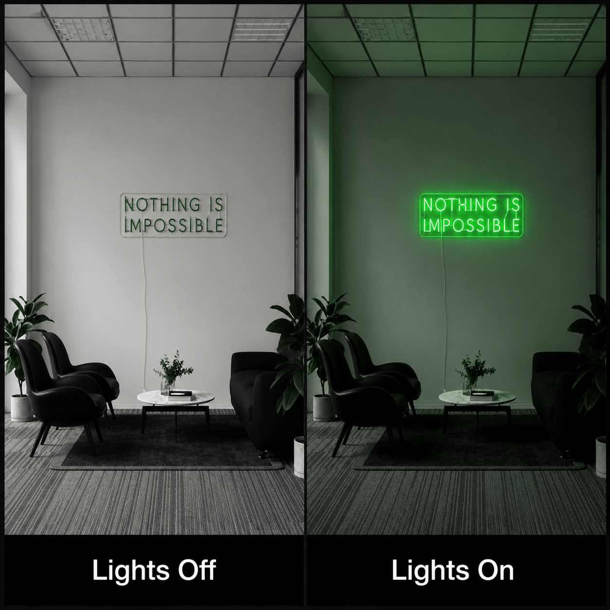 Nothing Is Impossible Wall Decor LED Neon Sign - Shineneon