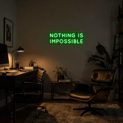 Nothing Is Impossible Wall Decor LED Neon Sign - Shineneon