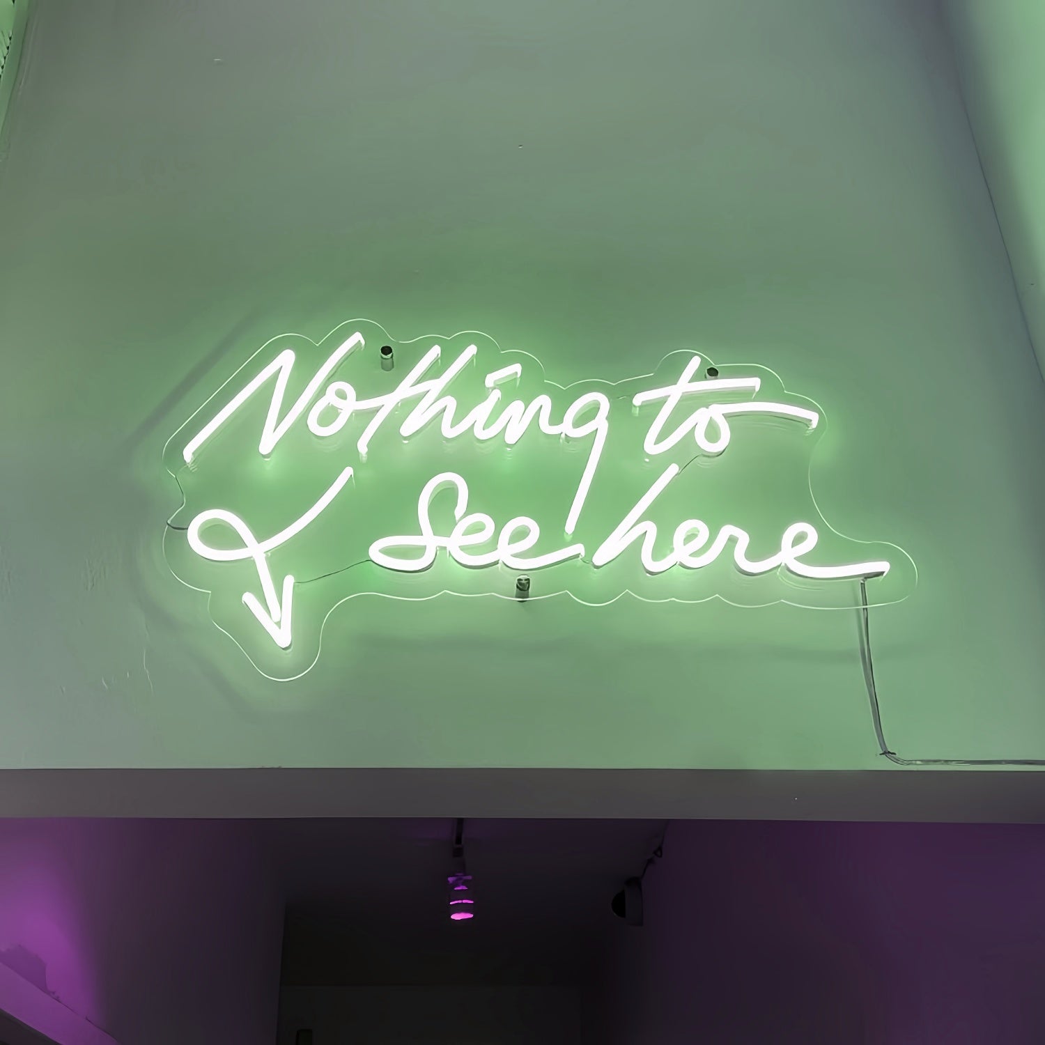 Nothing To See Here Neon Sign For Chill Spaces | Shineneon