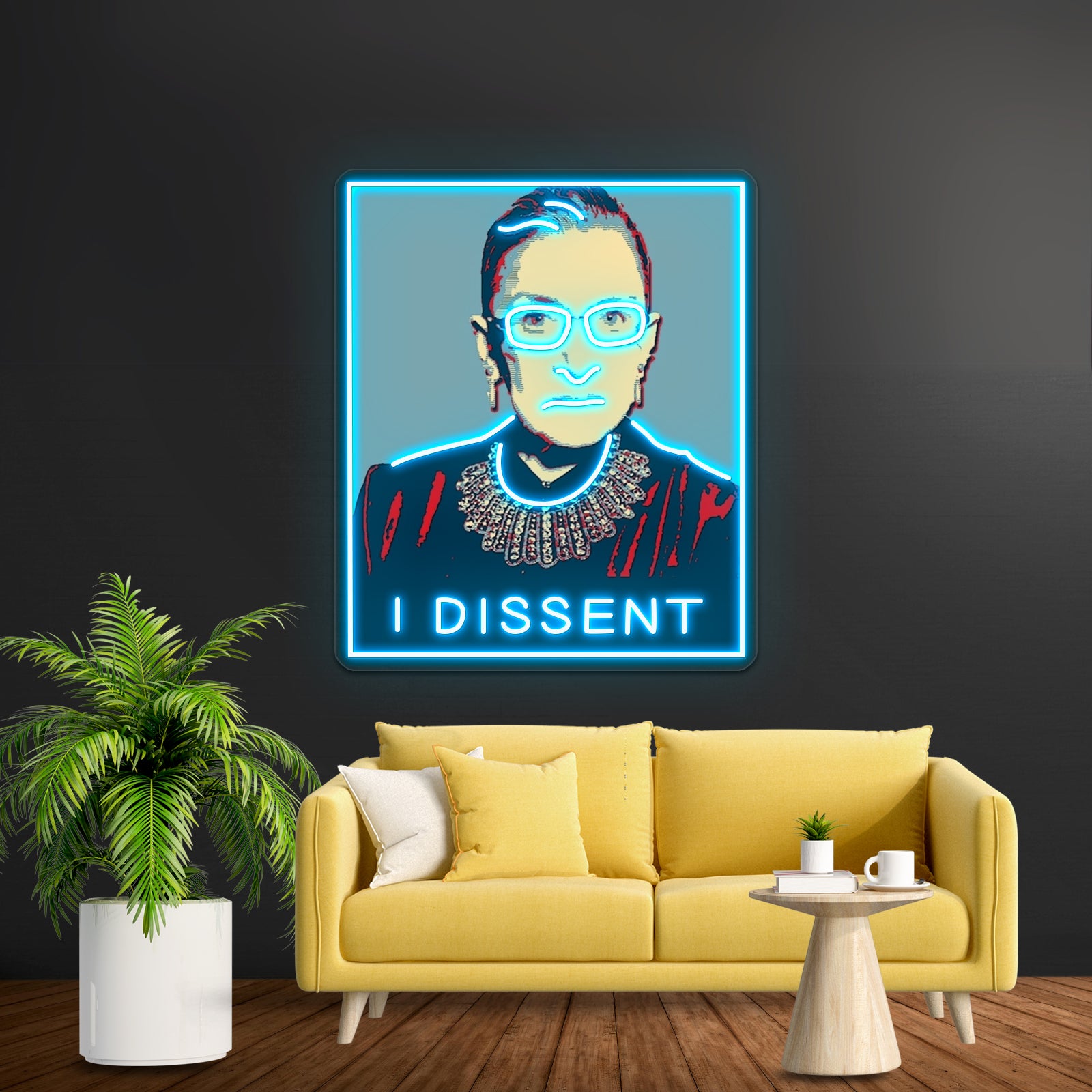 Notorious Rbg I Dissent Artwork Business Led Sign | Shineneon