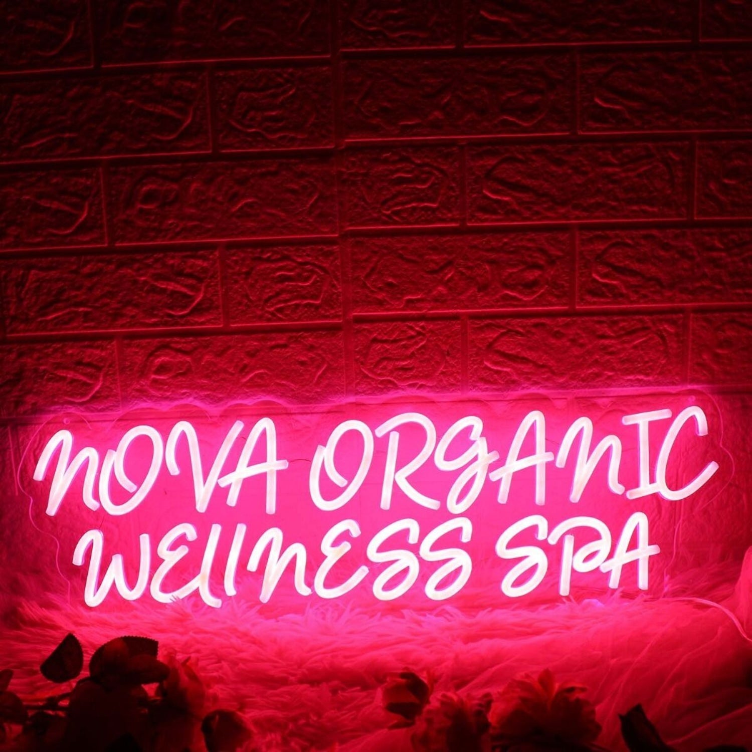 Nova Organic Wellness Spa Red Led Neon Sign - Shineneon