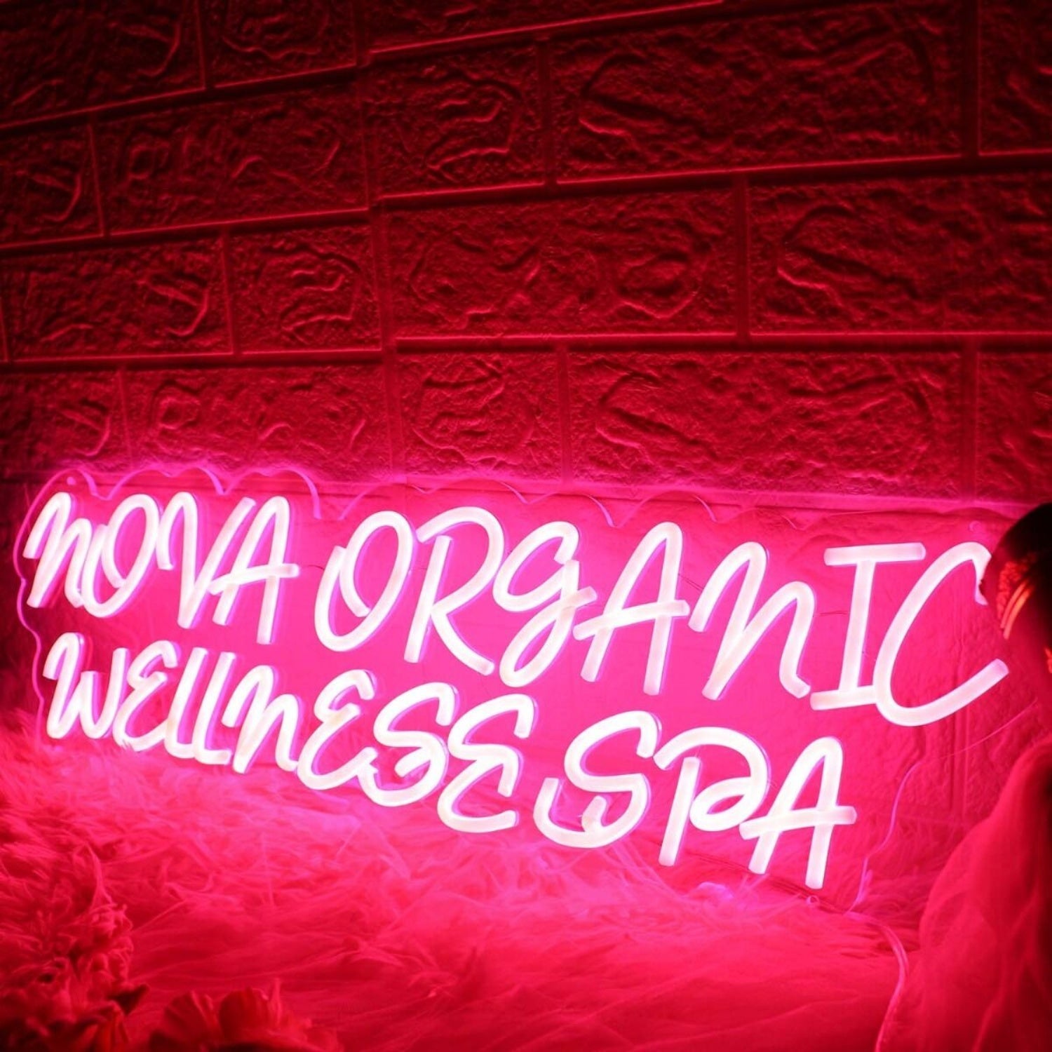 Nova Organic Wellness Spa Red Led Neon Sign - Shineneon