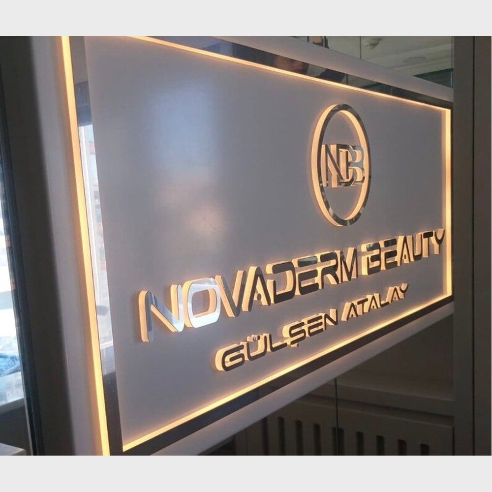 Novader Beauty Acrylic Business Logo Sign - Shineneon