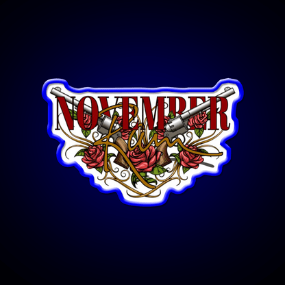 November Rain Welcome Led Neon Sign Open Sign Rgb Color - Shineneon