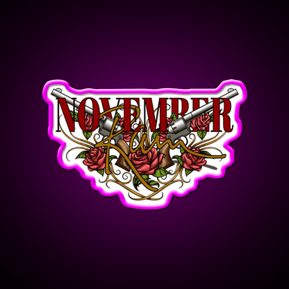 November Rain Welcome Led Neon Sign Open Sign Rgb Color - Shineneon
