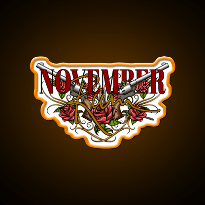 November Rain Welcome Led Neon Sign Open Sign Rgb Color - Shineneon