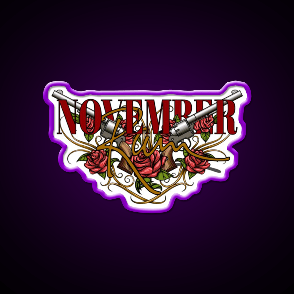 November Rain Welcome Led Neon Sign Open Sign Rgb Color - Shineneon