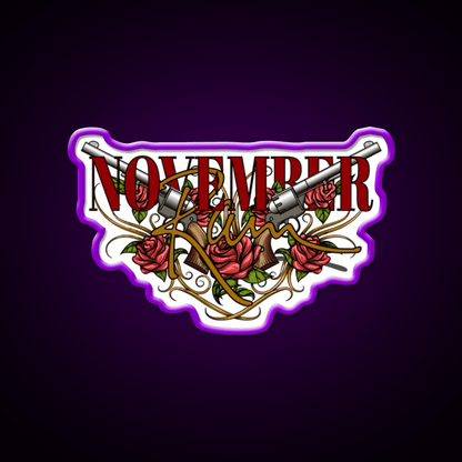 November Rain Welcome Led Neon Sign Open Sign Rgb Color - Shineneon
