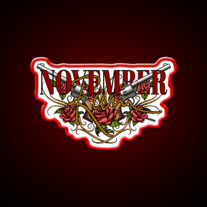 November Rain Welcome Led Neon Sign Open Sign Rgb Color - Shineneon