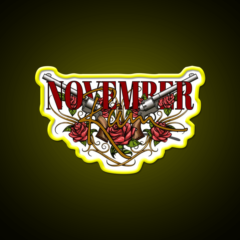 November Rain Welcome Led Neon Sign Open Sign Rgb Color - Shineneon