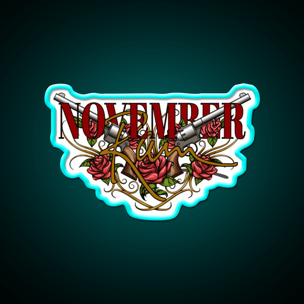 November Rain Welcome Led Neon Sign Open Sign Rgb Color - Shineneon