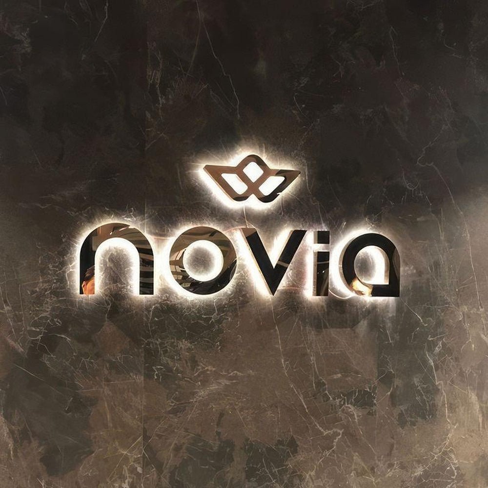 Novia 3D Backlit Letters Business Metal Led Sign - Shineneon