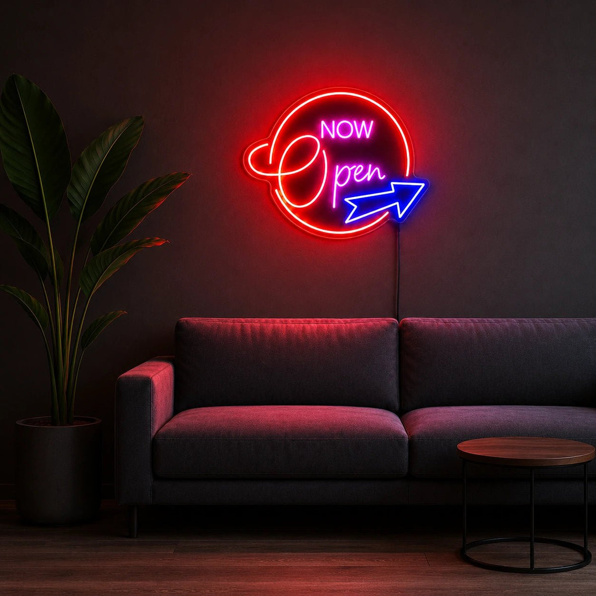 Now Open Arrow LED Neon Sign - Shineneon