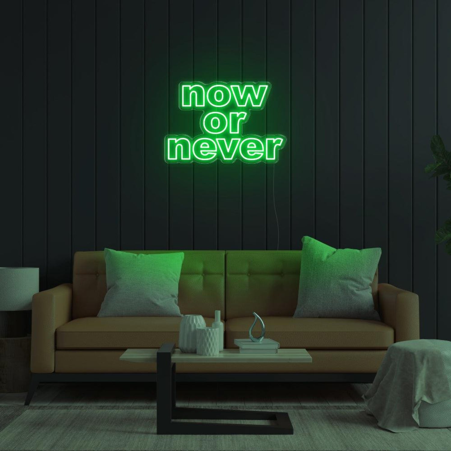 Now Or Never Bright Pink Led Neon Sign For Modern Home Decor | Shineneon