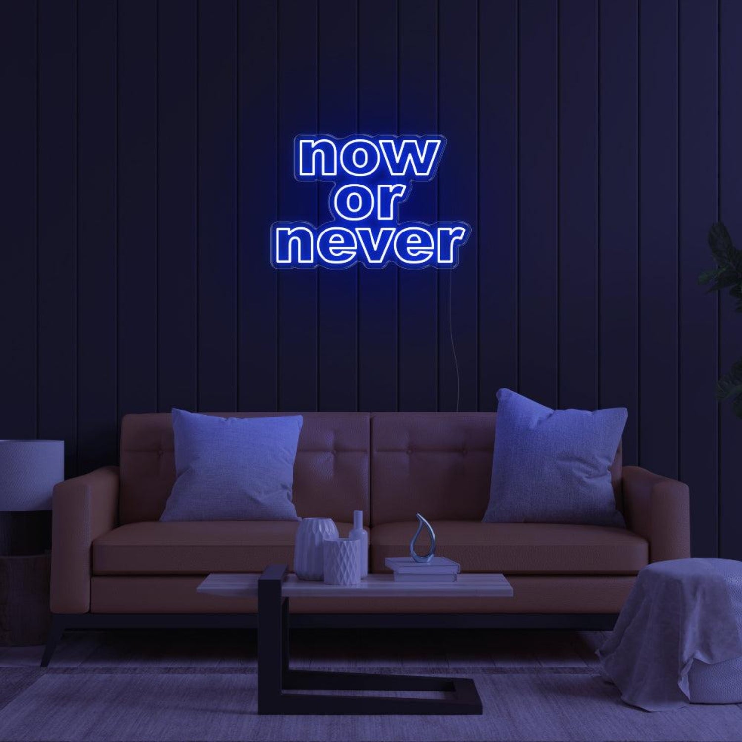 Now Or Never Bright Pink Led Neon Sign For Modern Home Decor | Shineneon