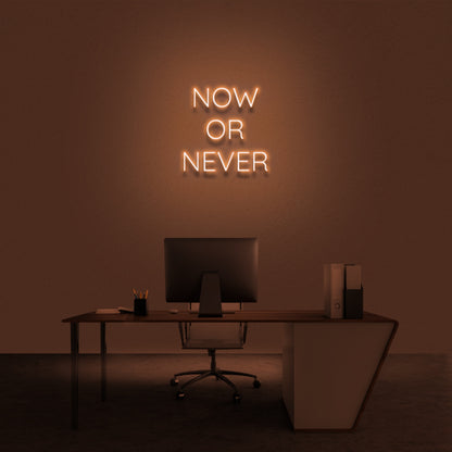 Now Or Never Neon Sign | Shineneon