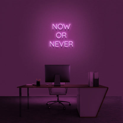 Now Or Never Neon Sign | Shineneon