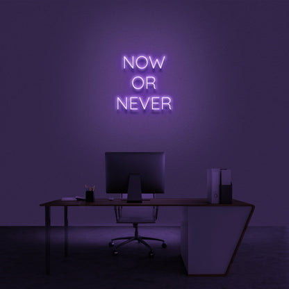 Now Or Never Neon Sign | Shineneon