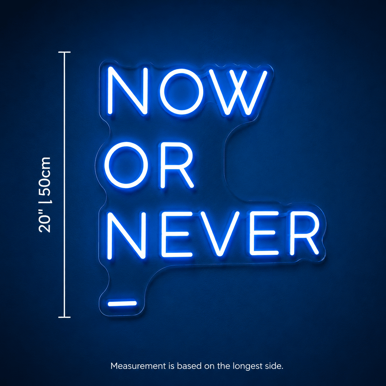 Now Or Never Wall Decor LED Neon Sign - Shineneon